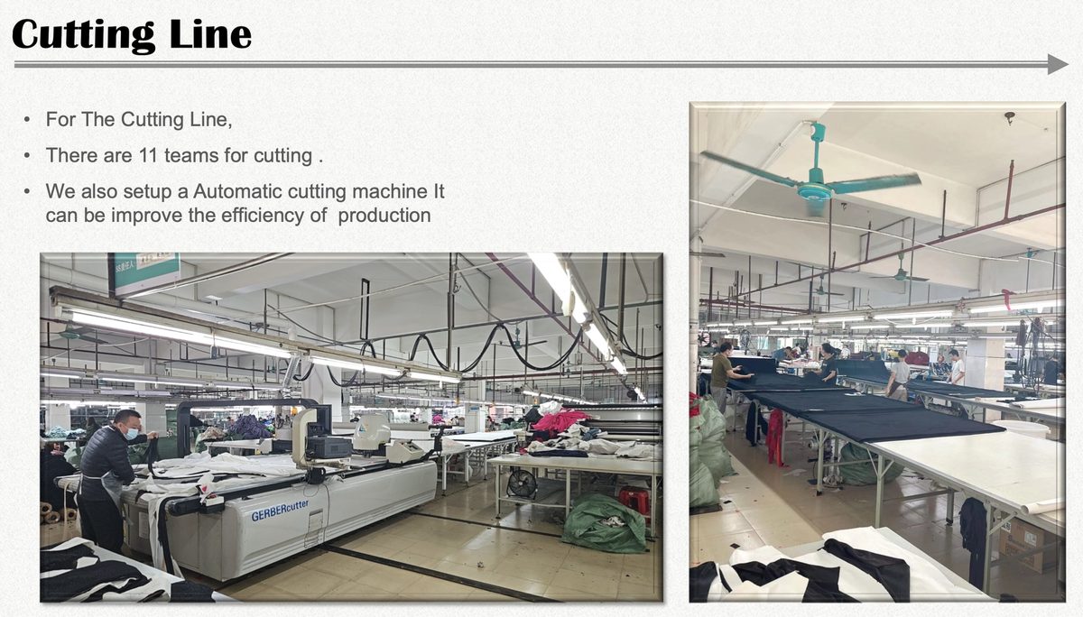 NEWCOM garment factory — fabric shrinking