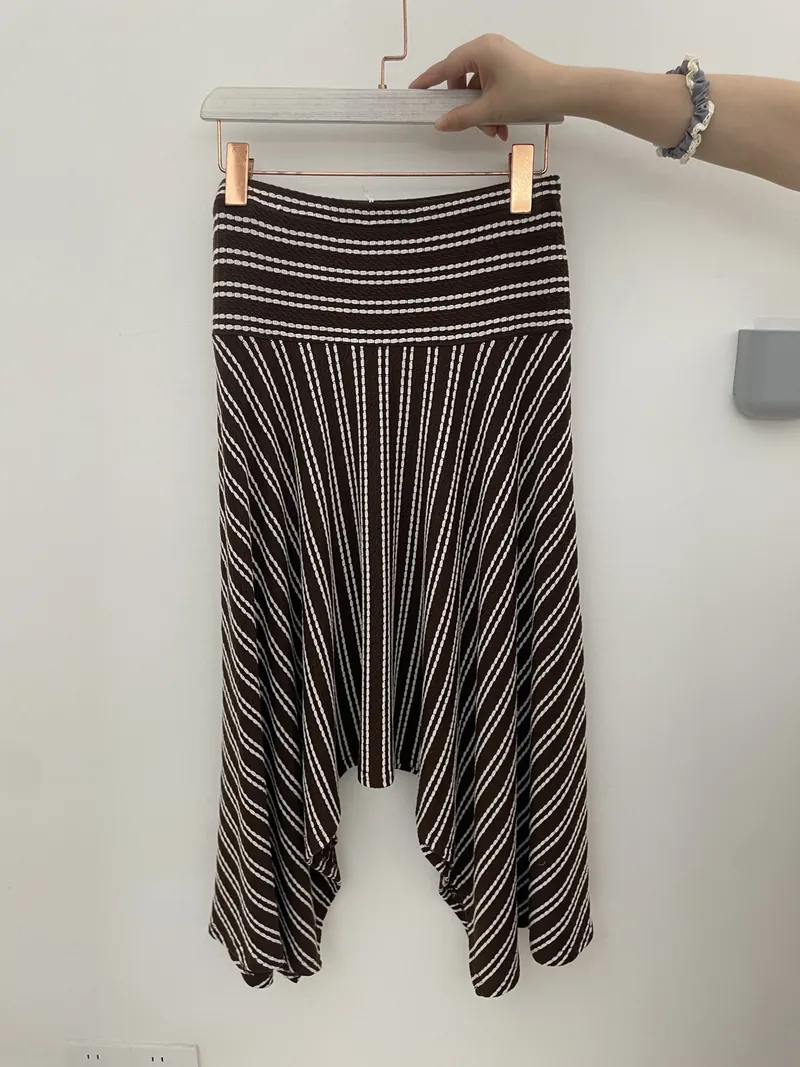 Black Stripe Tapered Harem Pants — Skirts & Pants by NEWCOM women's wear manufacturer