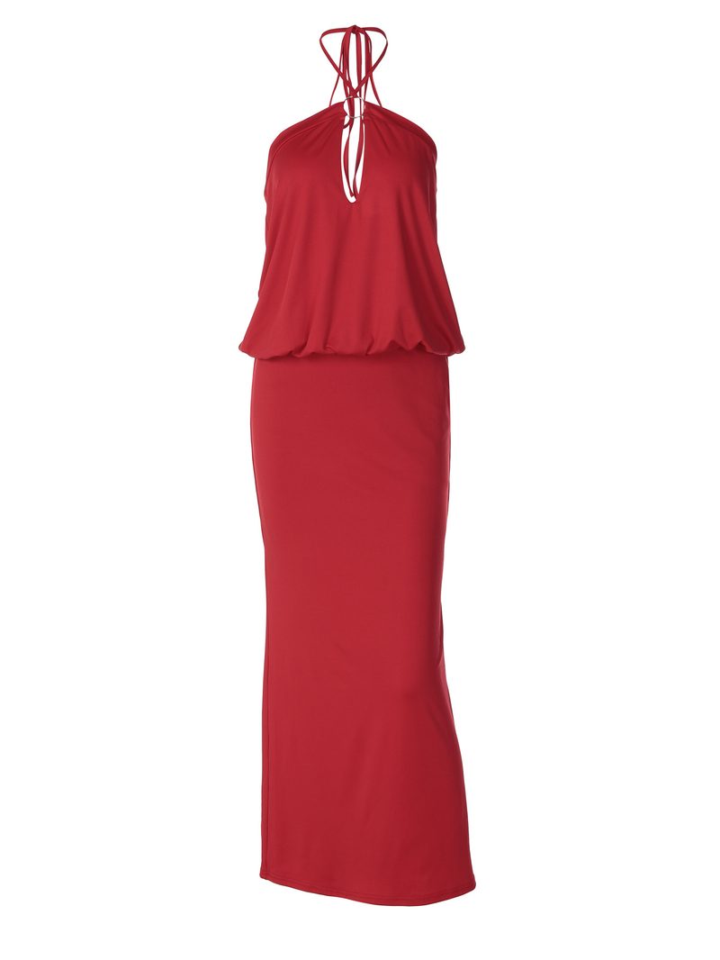 Halter Backless Bodycon Maxi — Dresses by NEWCOM women's wear manufacturer
