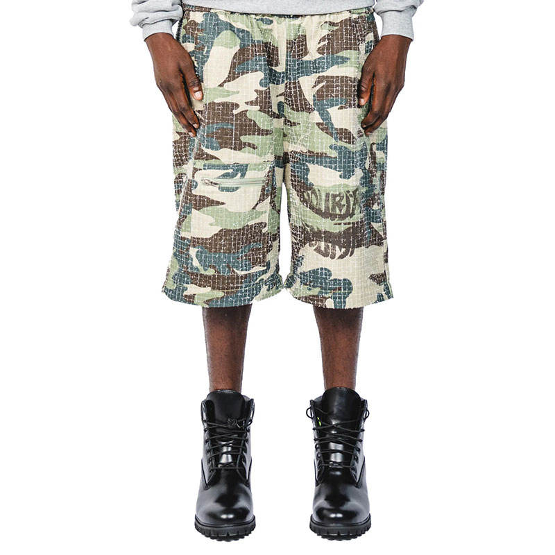 Printed Twill Cargo Work Pants — Pants by NEWCOM women's wear manufacturer